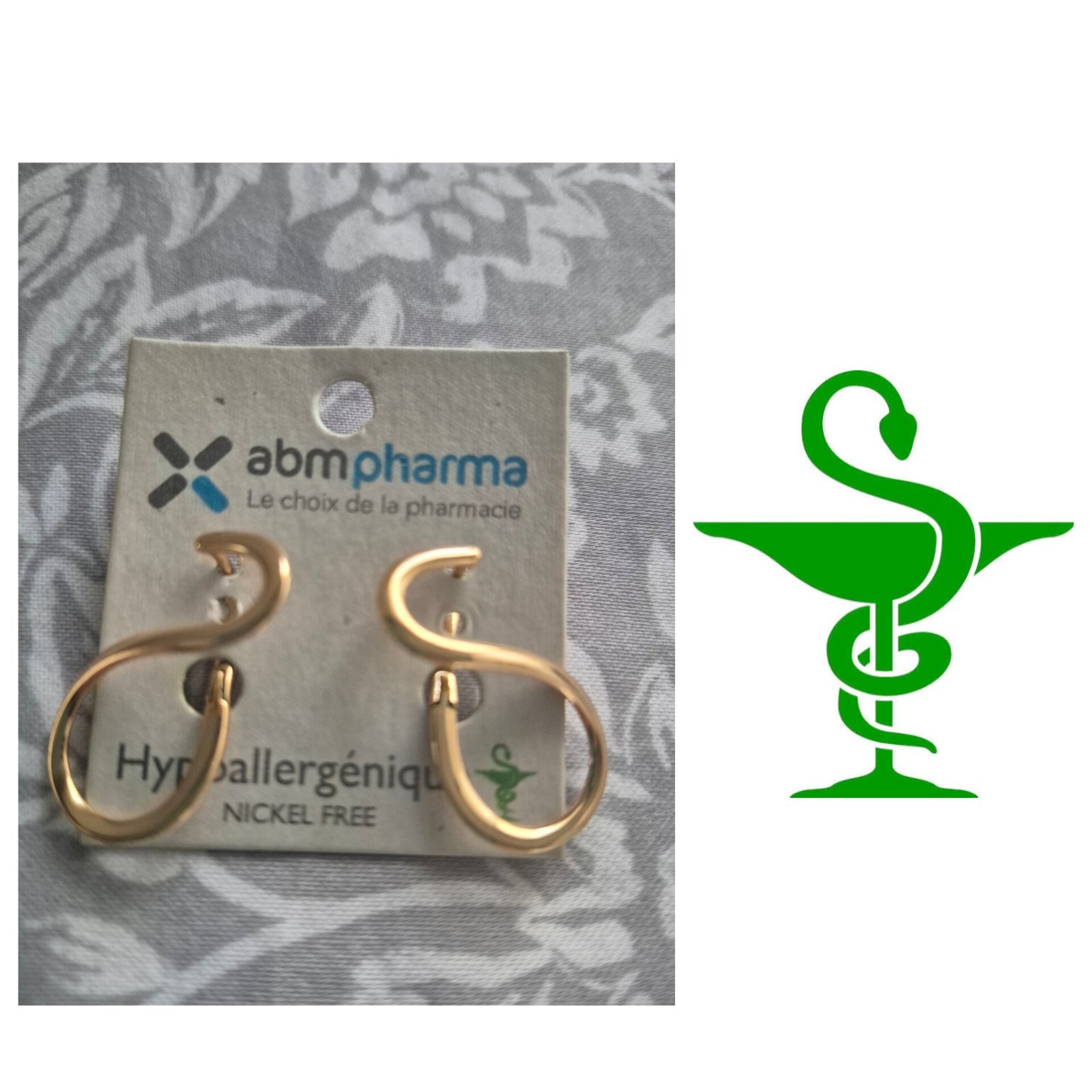 Boucles d'oreilles de pharmacie 