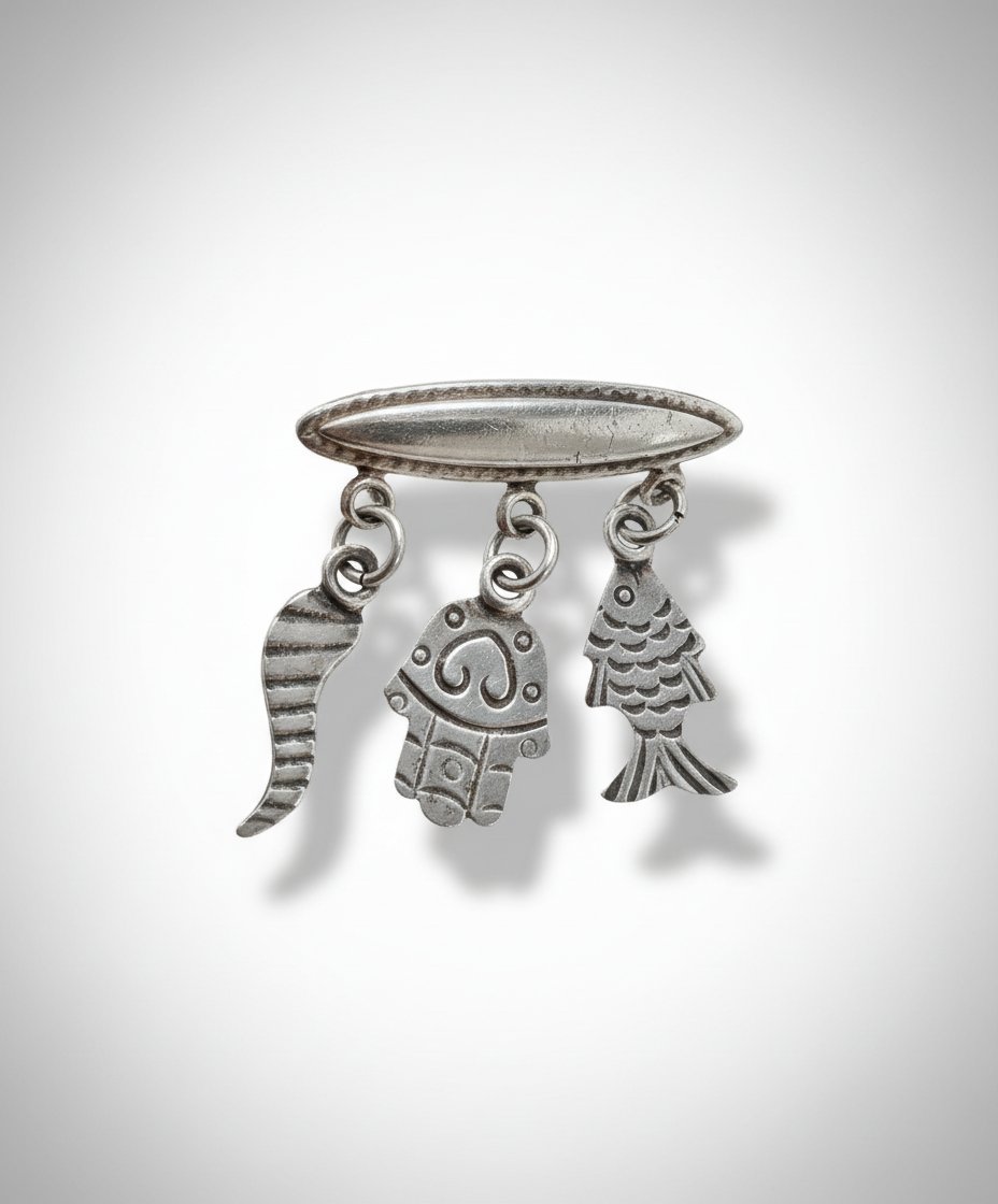 Broche en argent 