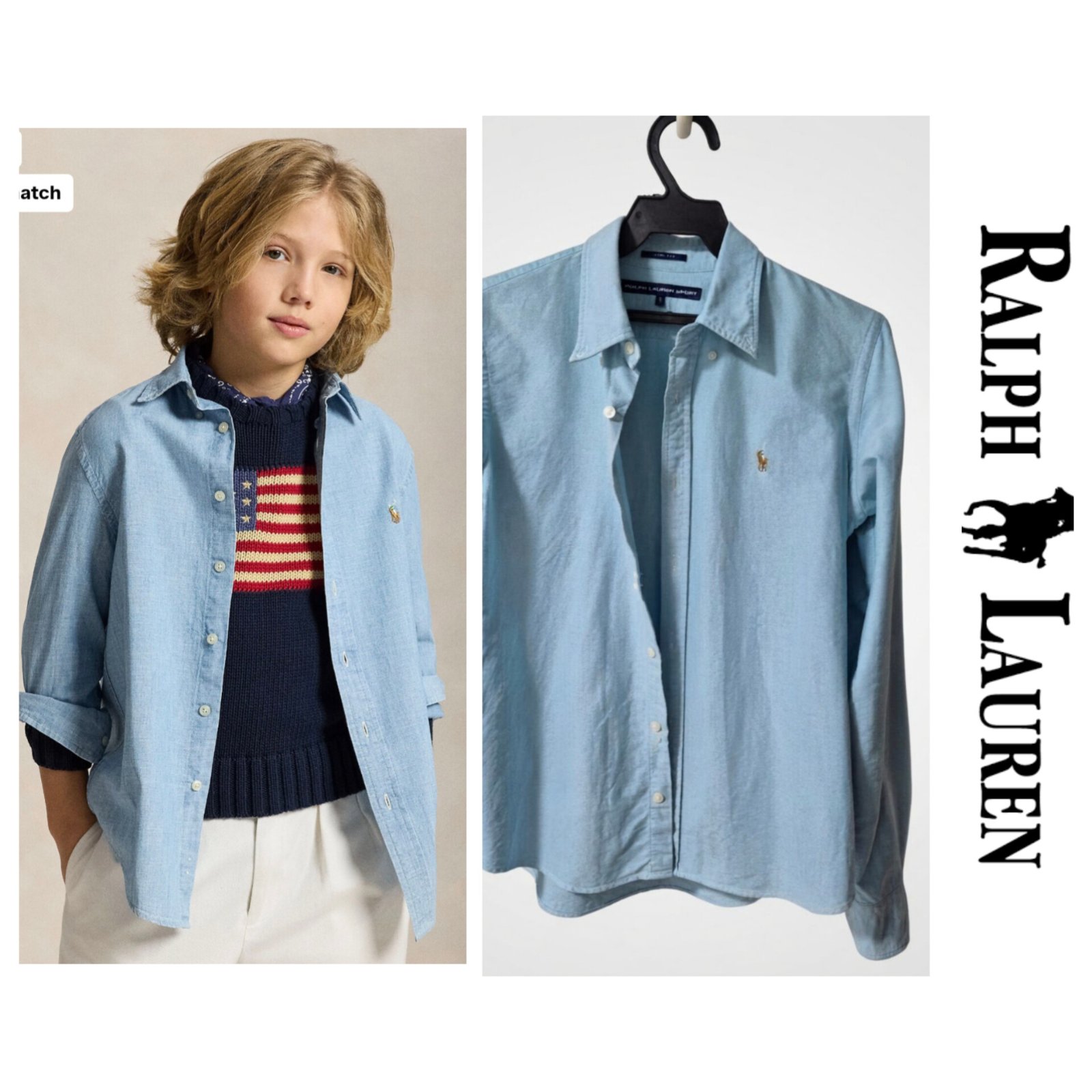 Chemise Ralph Lauren garçon