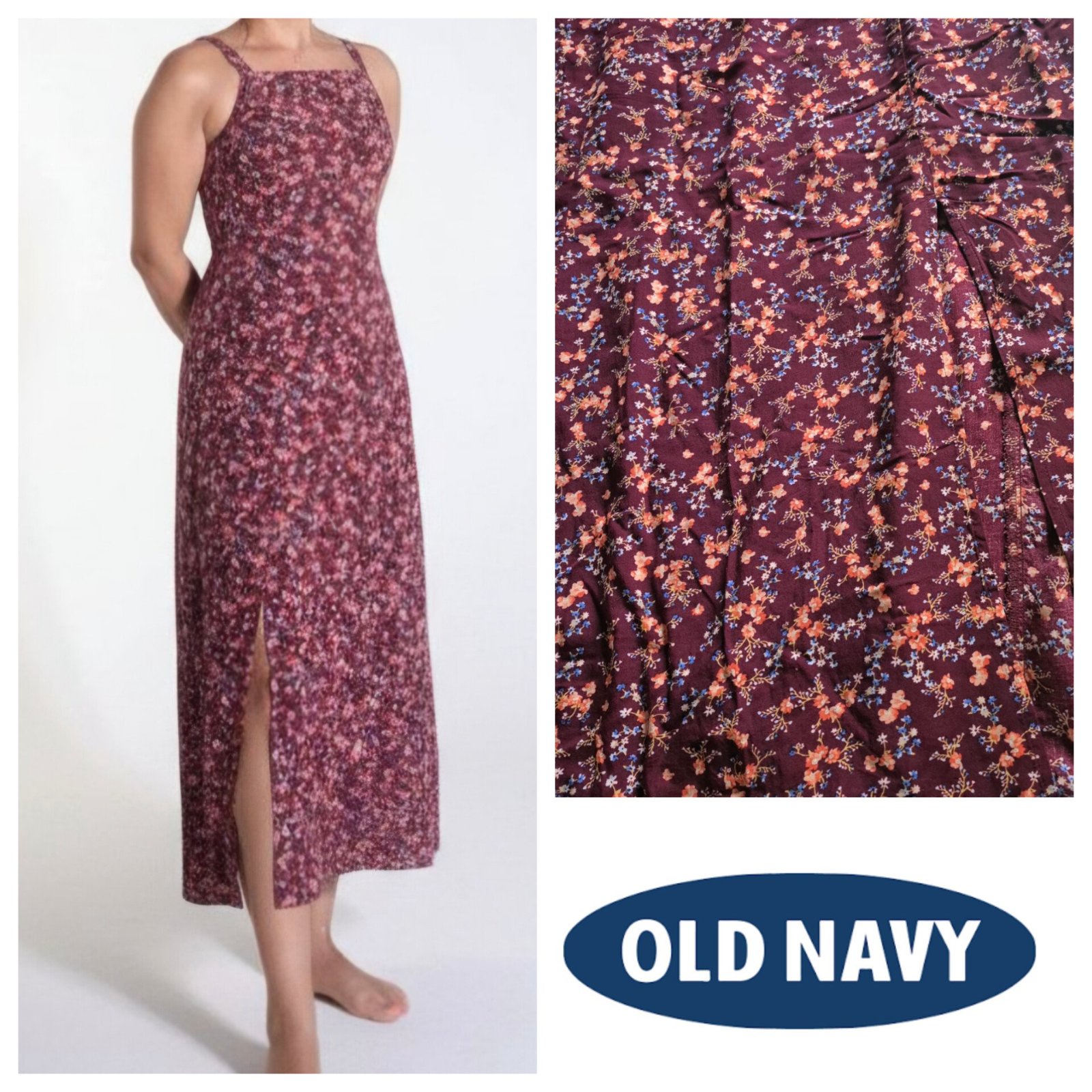Robe burgundy floral 