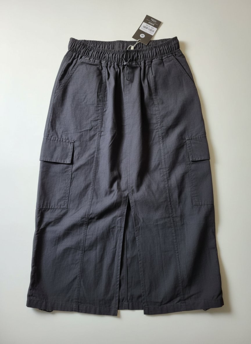 Jupe cargo mi-longue 38-40