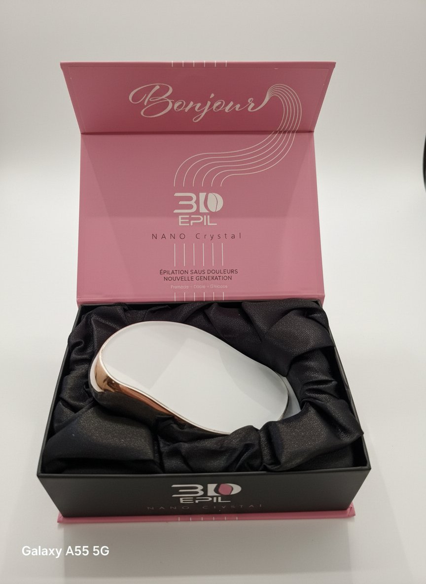 Gomme dépilatoire 3D Epil Nano Crystal – Épilation sans douleur (Neuf)