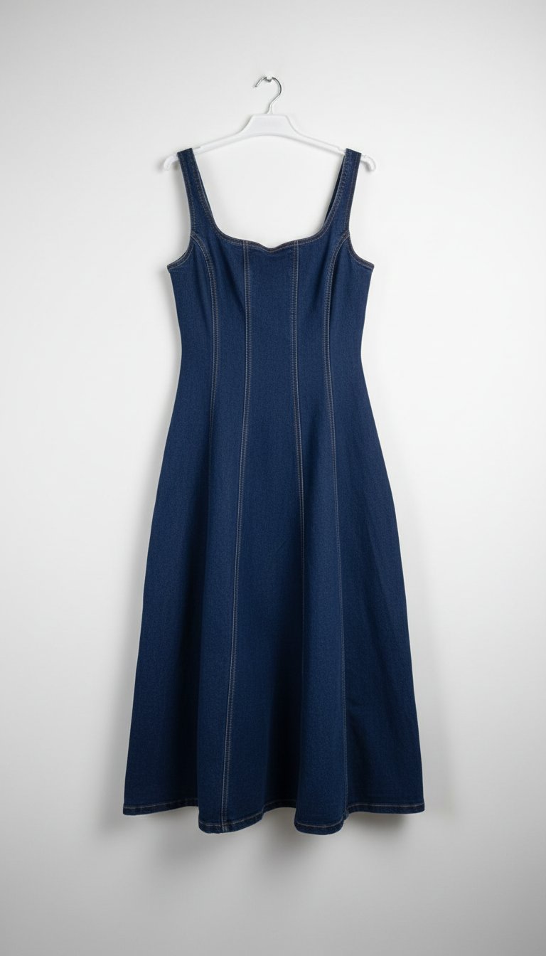 Robe en denim / jean bleue