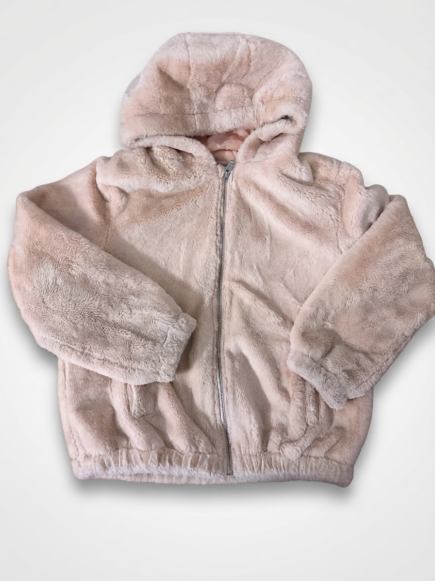 Manteau en rose poudré