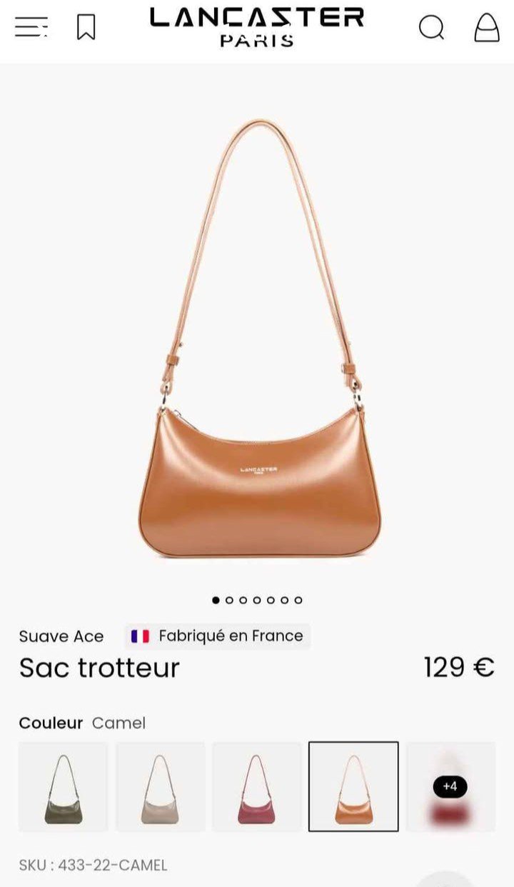 Sac Lancaster dans son étui d'origine