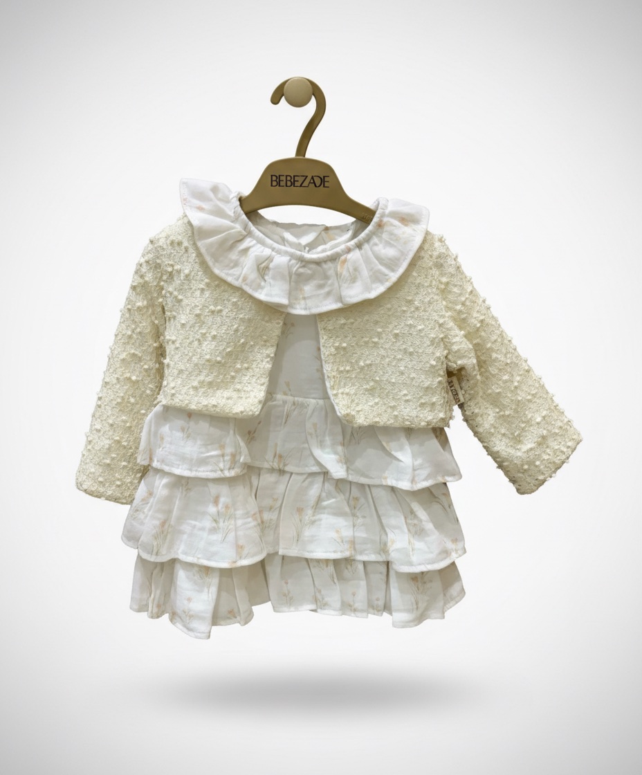 Ensemble robe pour fille 9-12mois 100% cotton neuf avec étiquette 