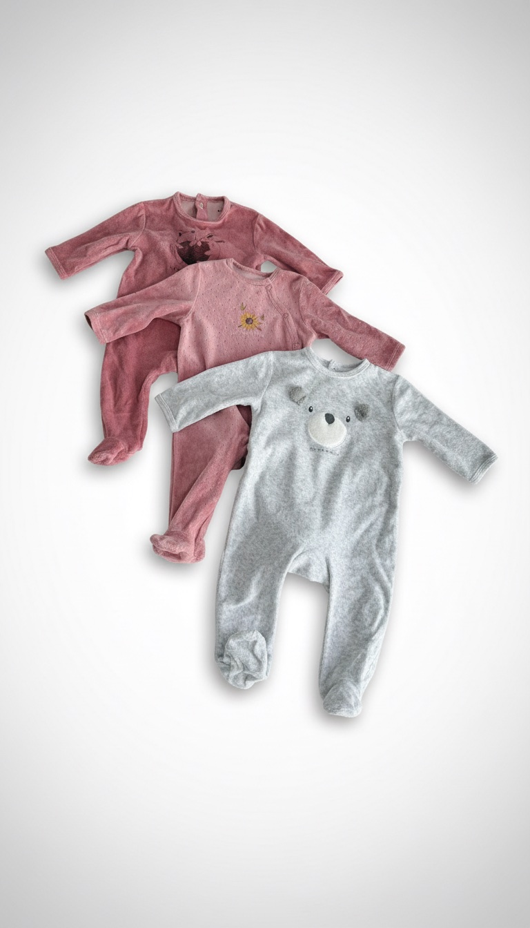 Lot de 3 greniéres unisex 6mois kiabi en bon état