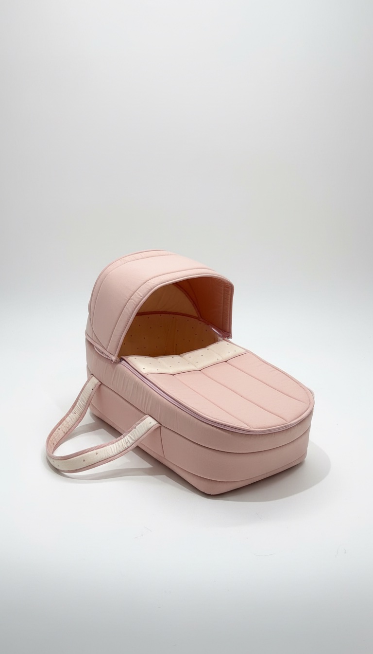 Landau couffin rose avec matelas en trés bon état encore avec son emballage 