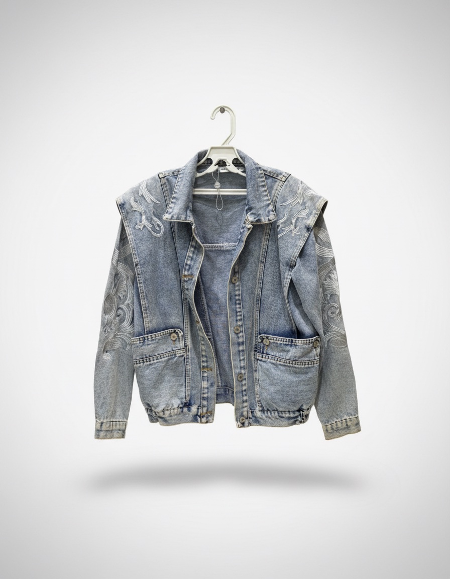 Veste en djean pour femme taille S/M en trés bon état 