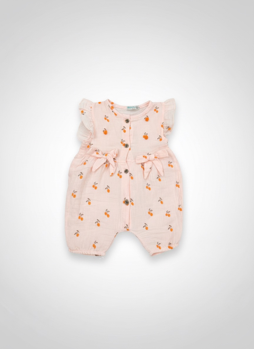 Combishorte 9amraya avec des motifs orange taille 12-18mois tlabess aussi 9-12mois neuf sans étiquette