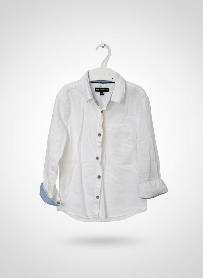 Chemise blanche garcon 5/6 ans 