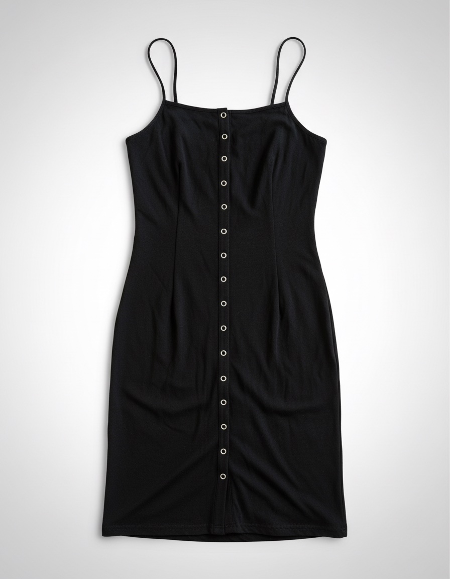 Robe moulante boutonnée Bershka