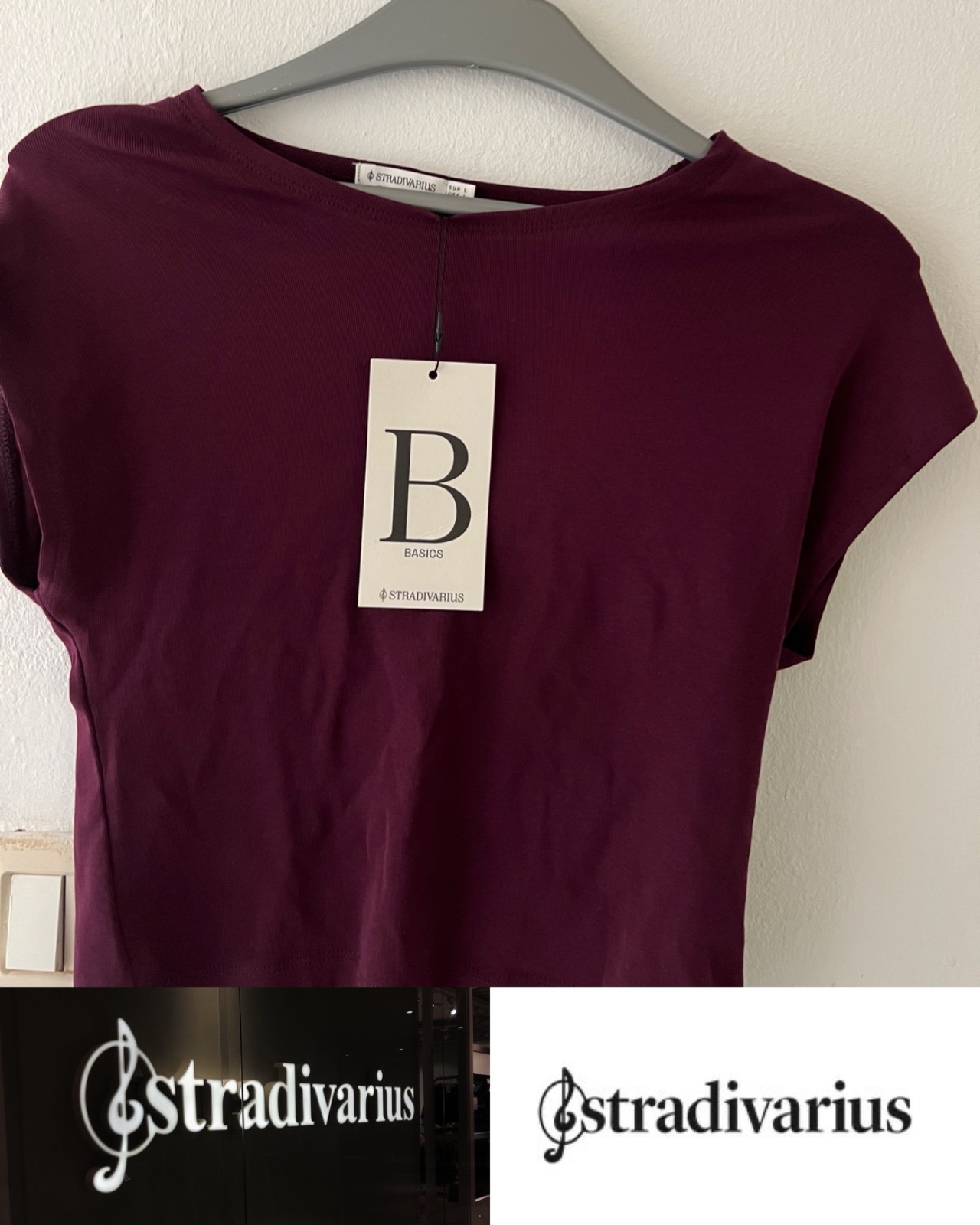 Pull burgundy de la marque stradivarius jamais portè avec son etiquette