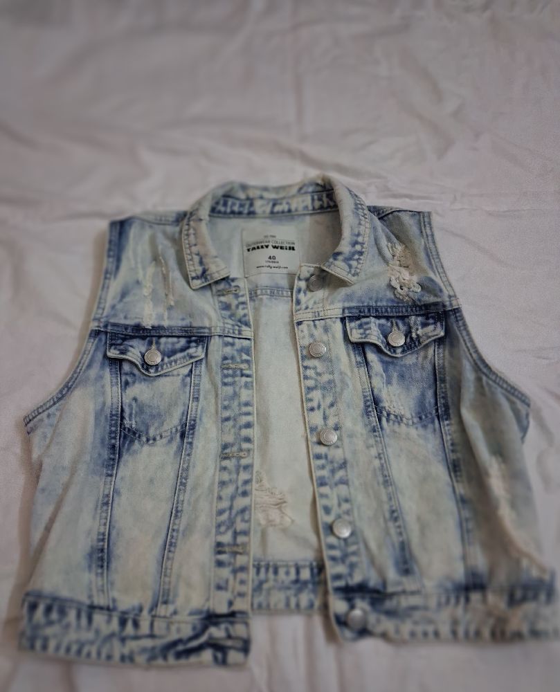 Gilet en jean sans manches 