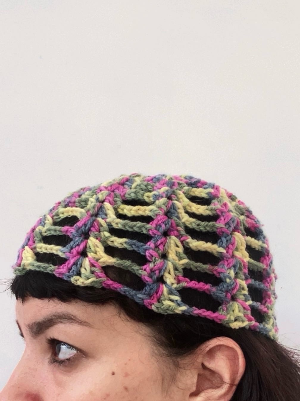 Trendy crochet headpiece 