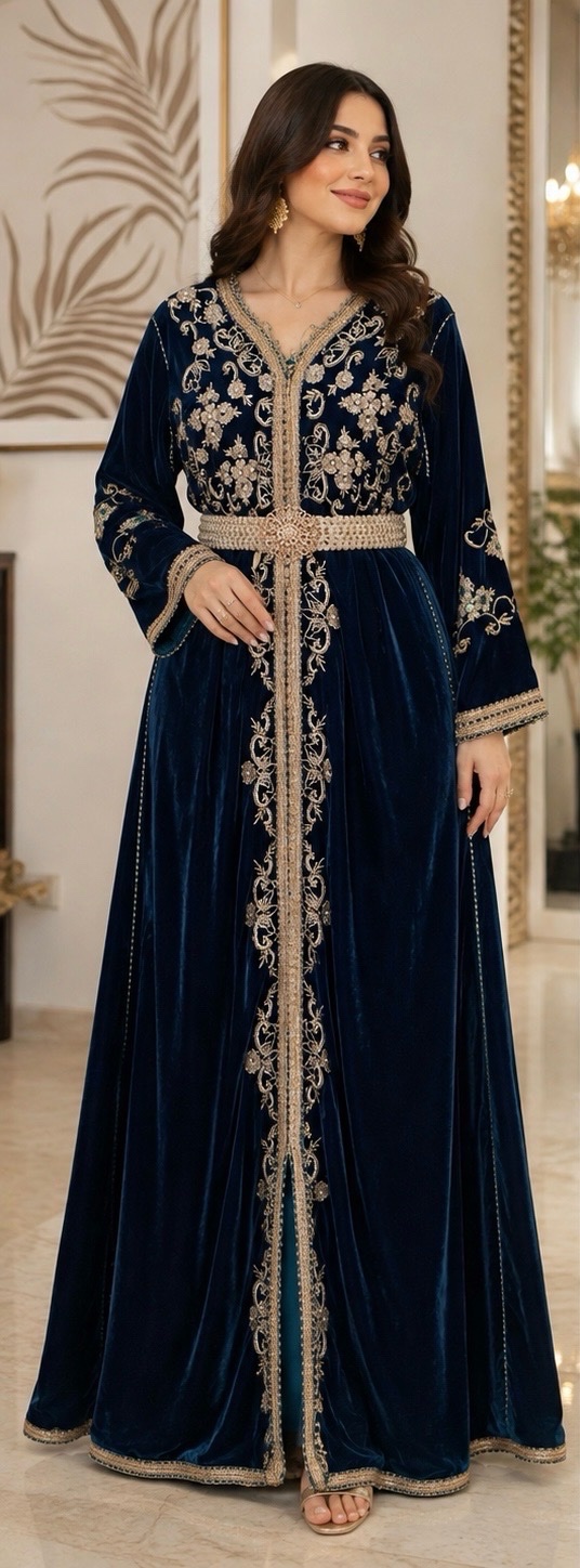 Caftan en velour importé