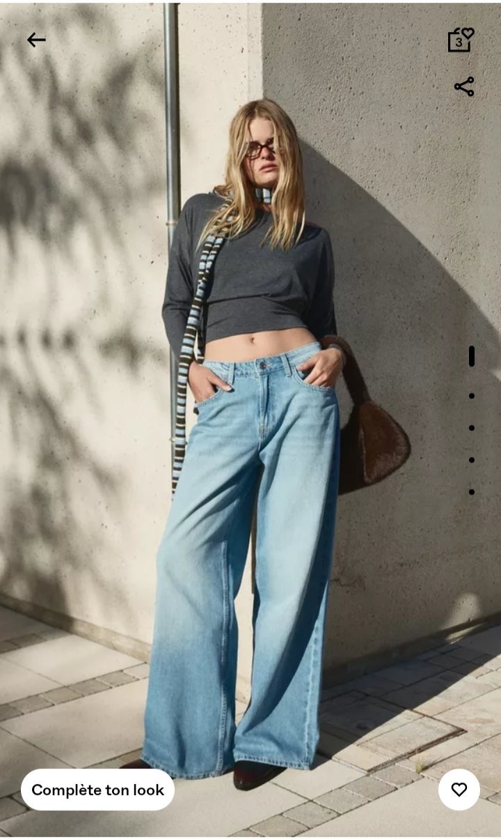 Jean Bershka wide leg 