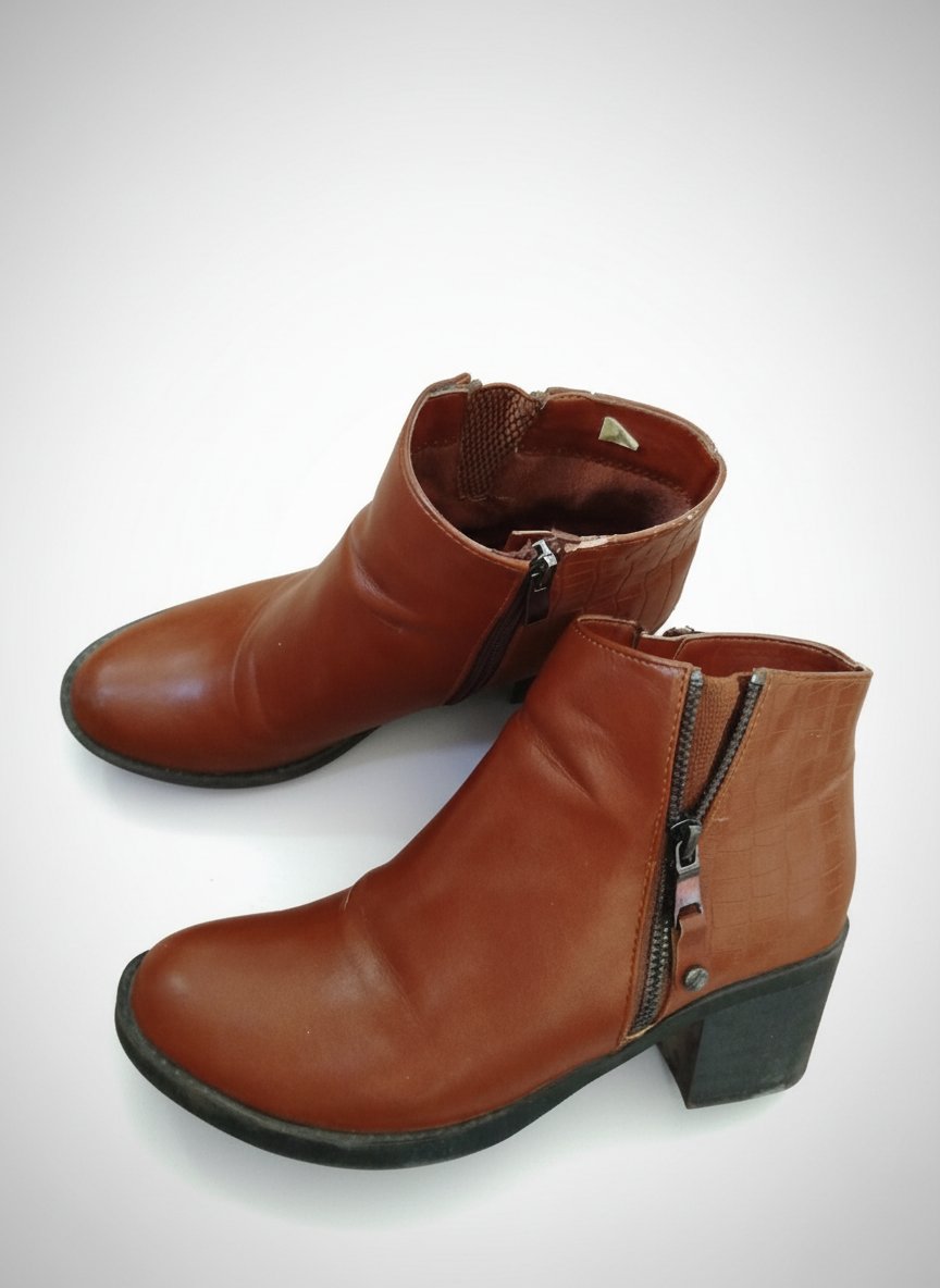 Bottines femme marron 