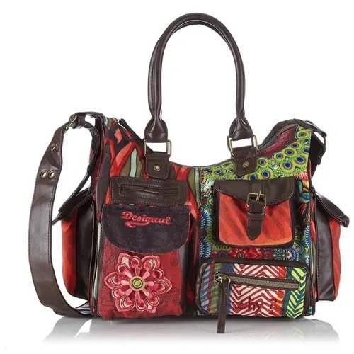 Desigual patchwork multi pockets bag