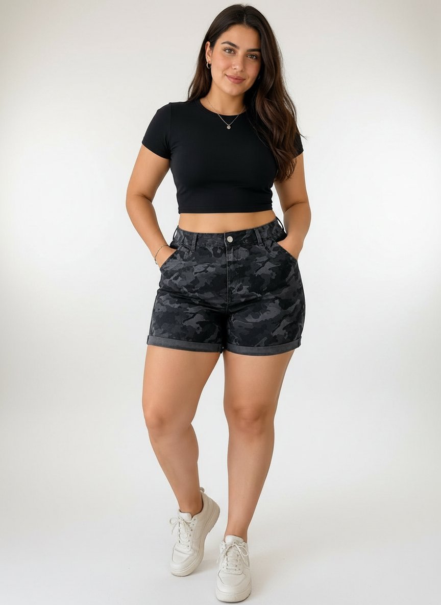 Short style militaire camouflage 