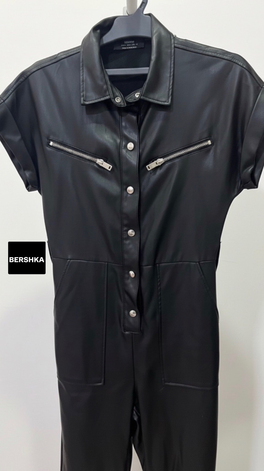 Combinaison cuir en noir