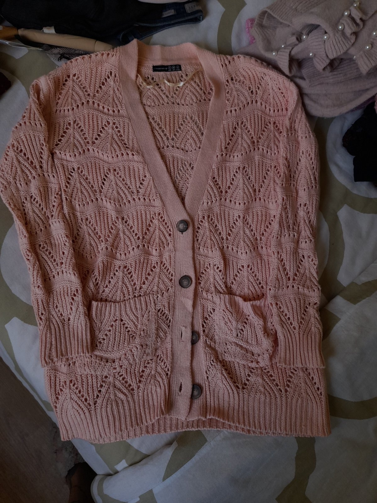 Cardigan couleur Saumon 