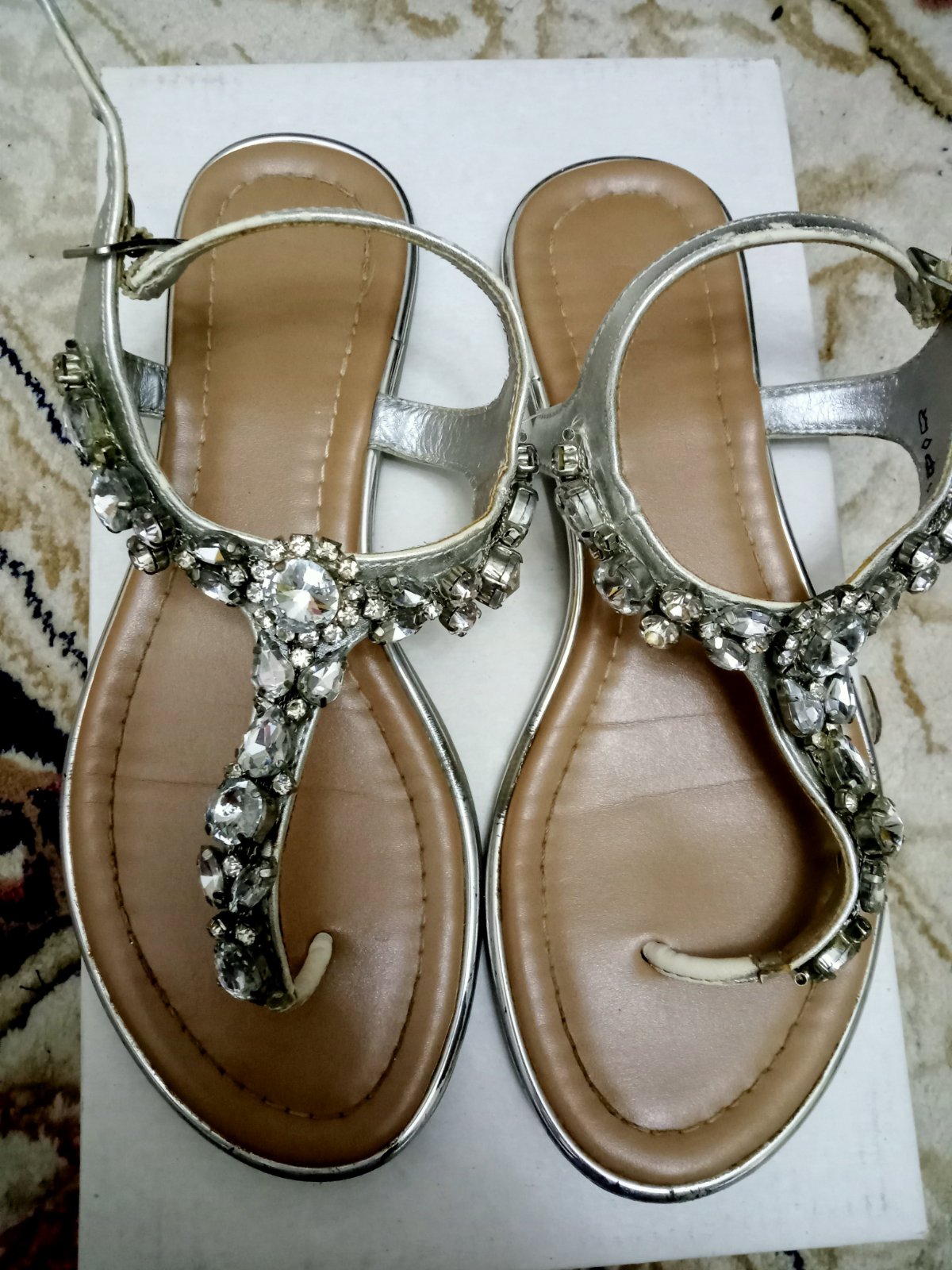 Sandale argent 