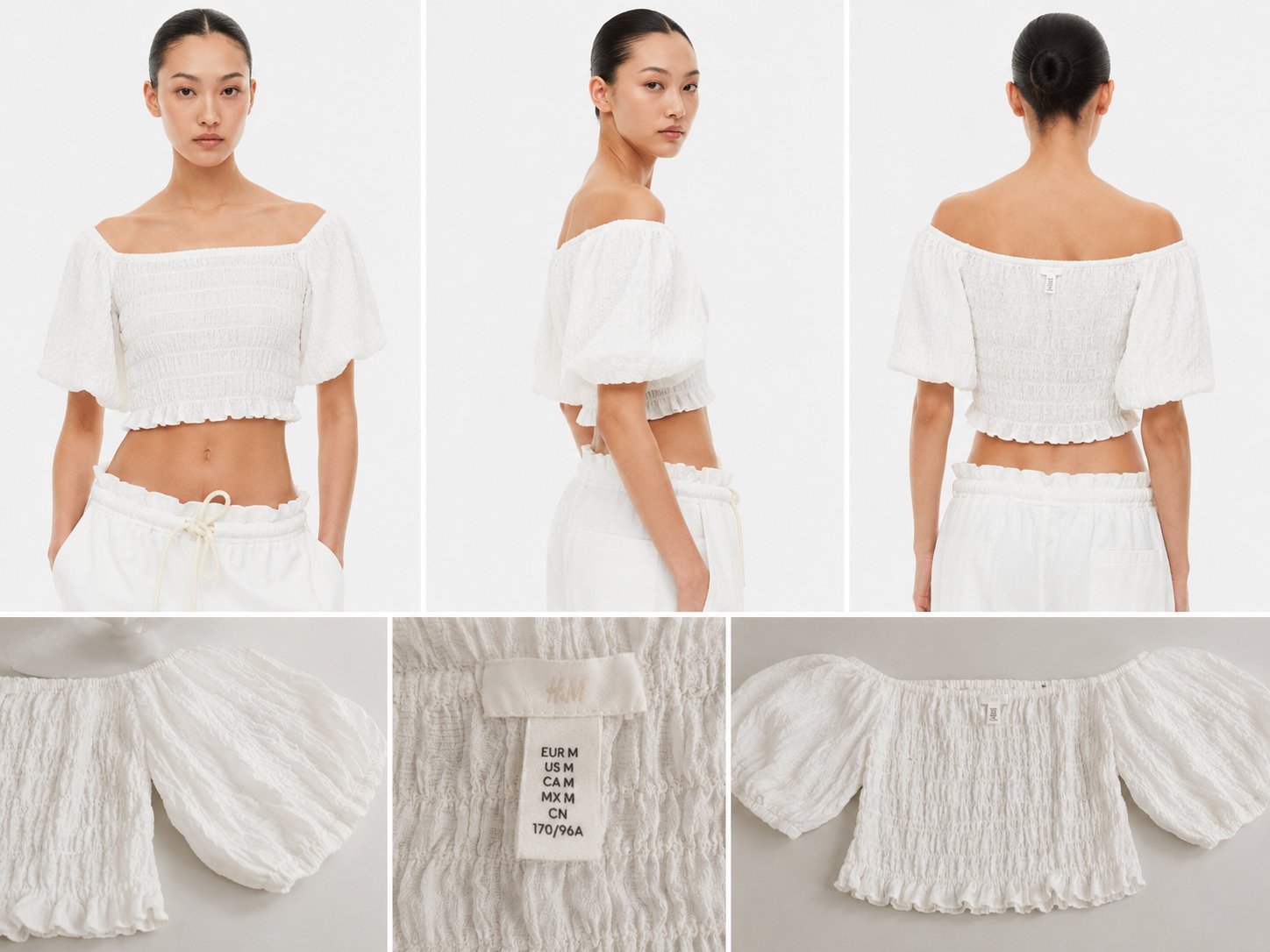 🤍TOP H&M BLANC🤍