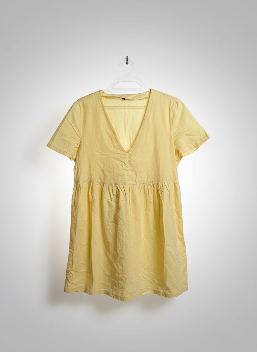 Robe jaune babydoll H&M - Taille S