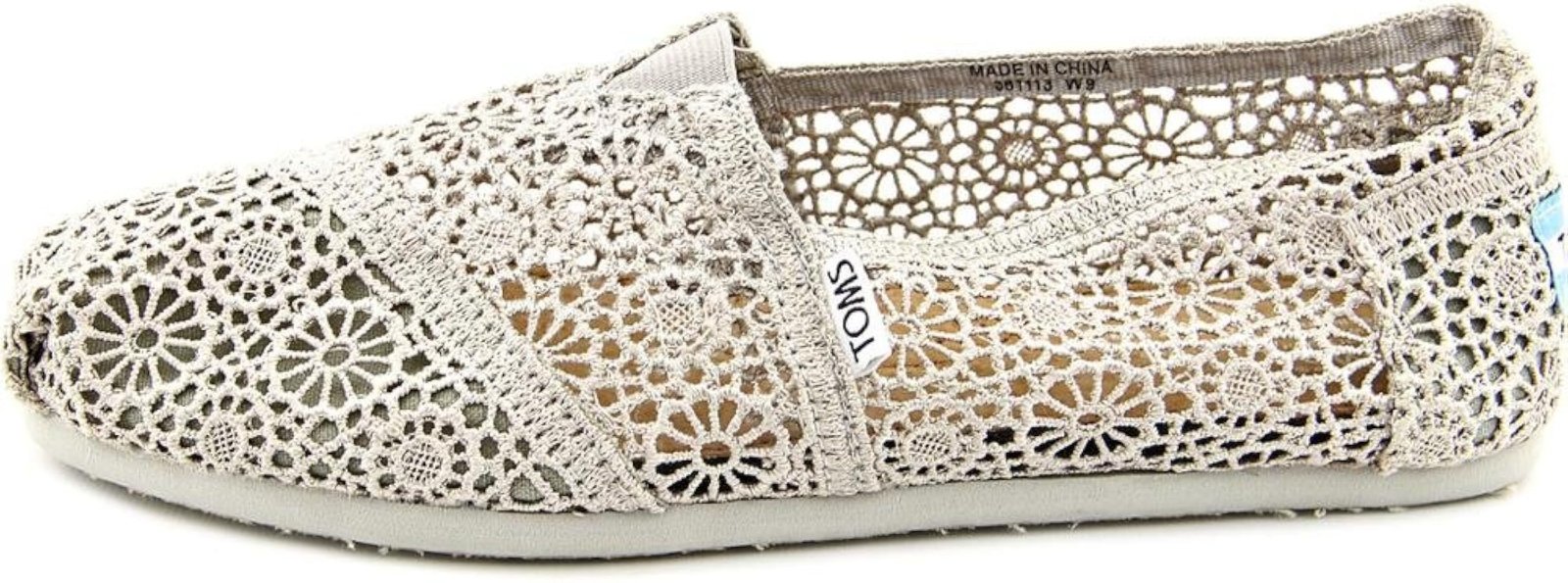 Women's TOMS Natural/Cream Alpargata Moroccan Crochet