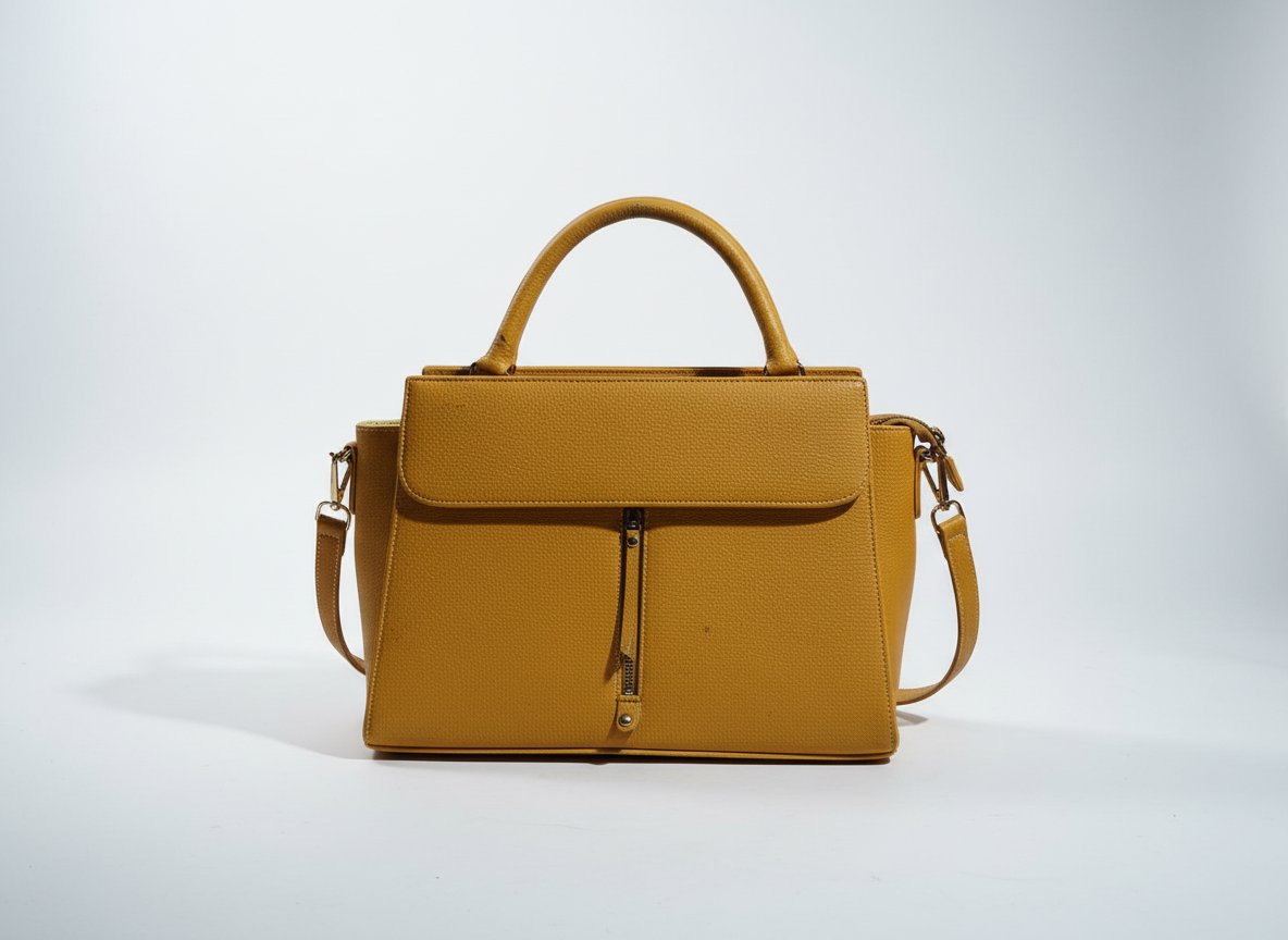Sac à main jaune moutarde 