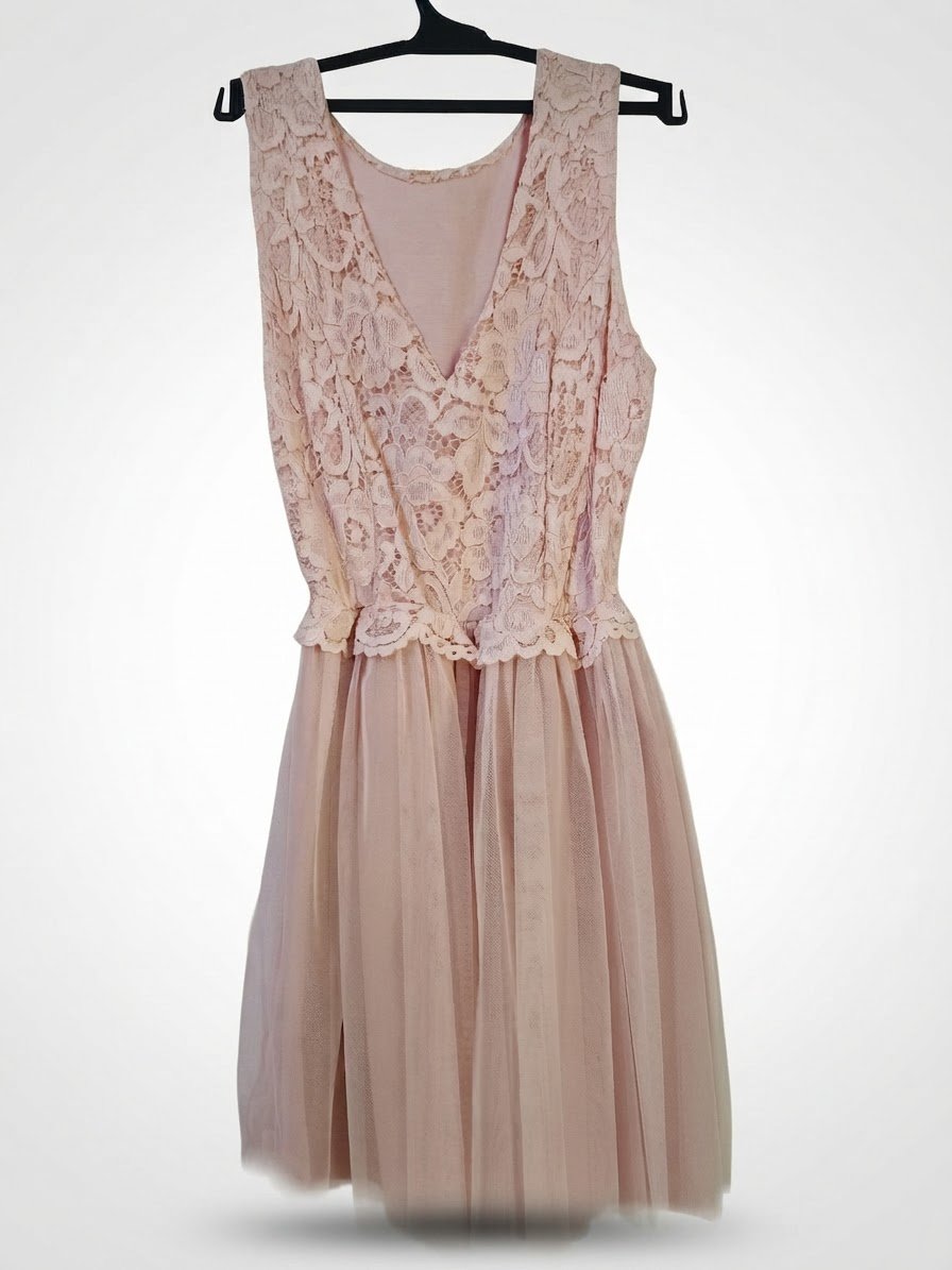 Robe rose poudré 