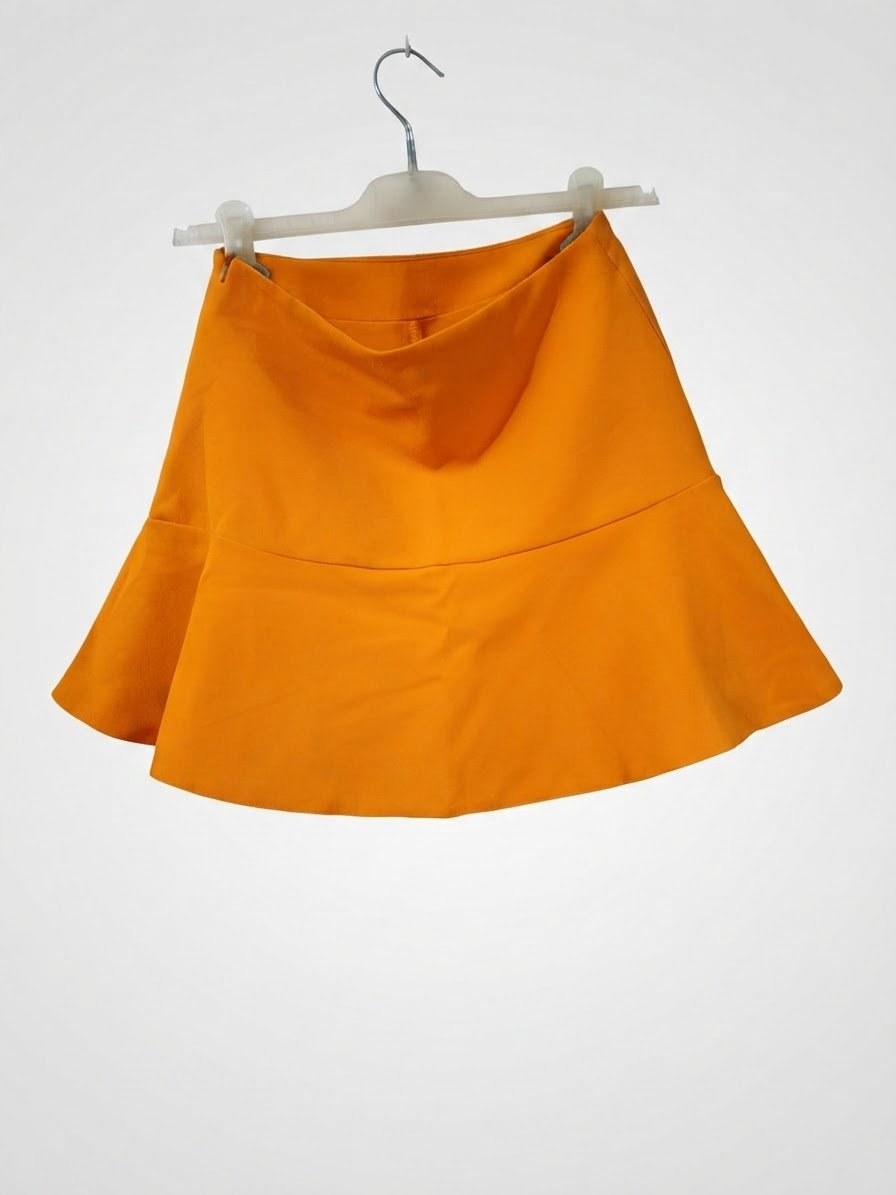 Jupe short mini moutarde 