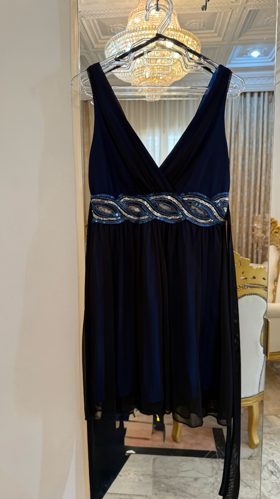 Robe de soirée C&A – Taille M – Bleu marine