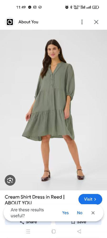 Robe vert olive