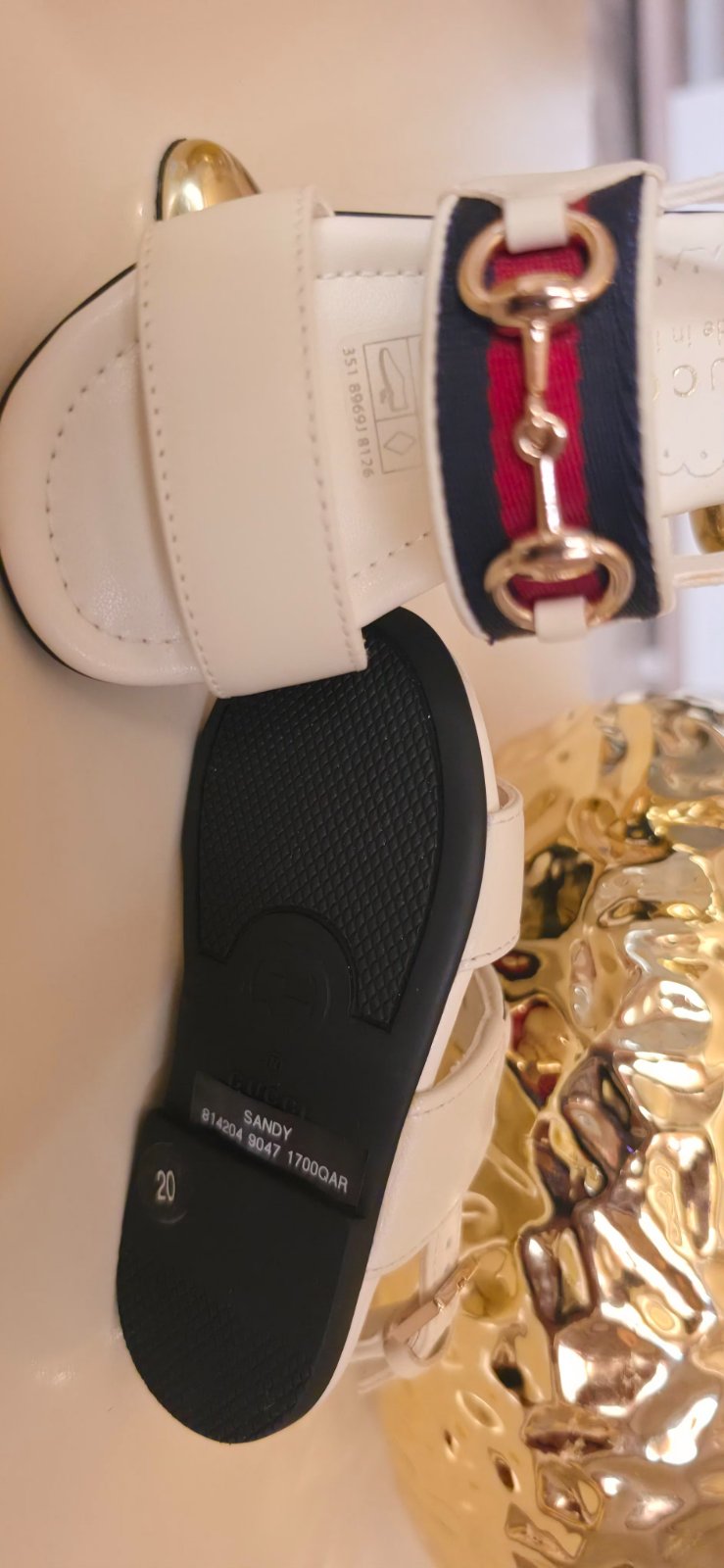 Gucci Kids Web-detail sandals