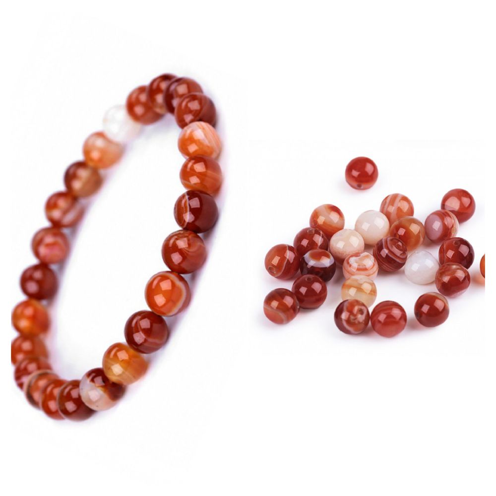 Bracelet en agate rouge