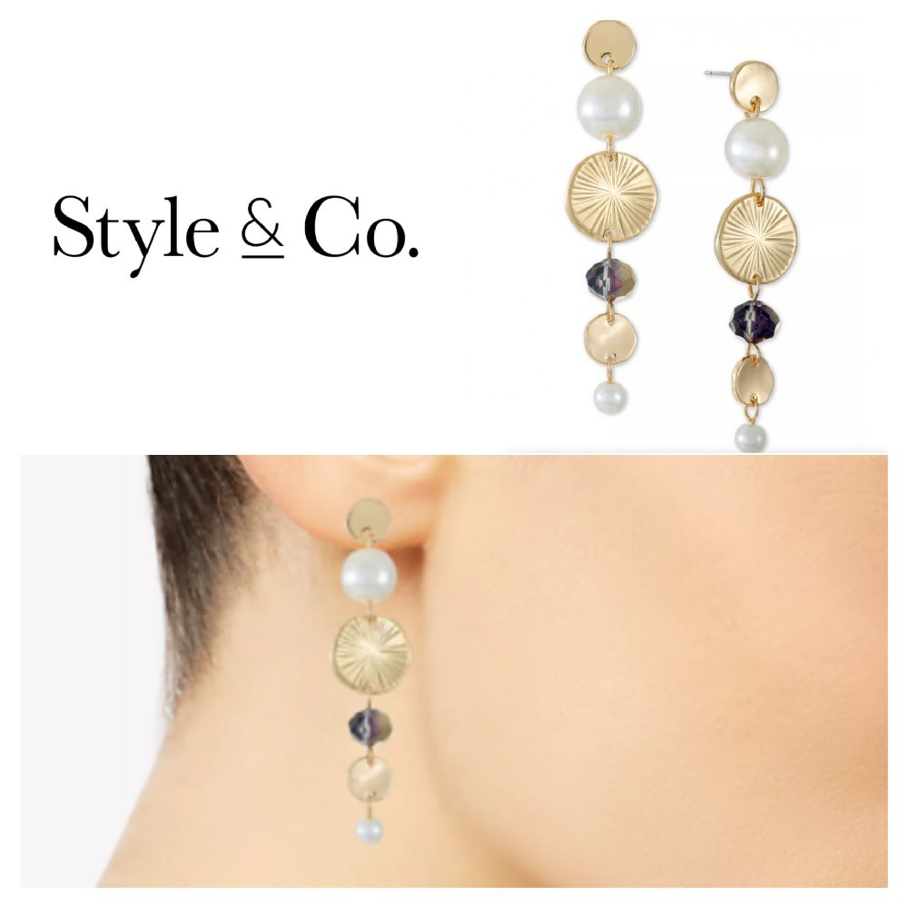 Boucles d'oreilles pendantes Style & Co