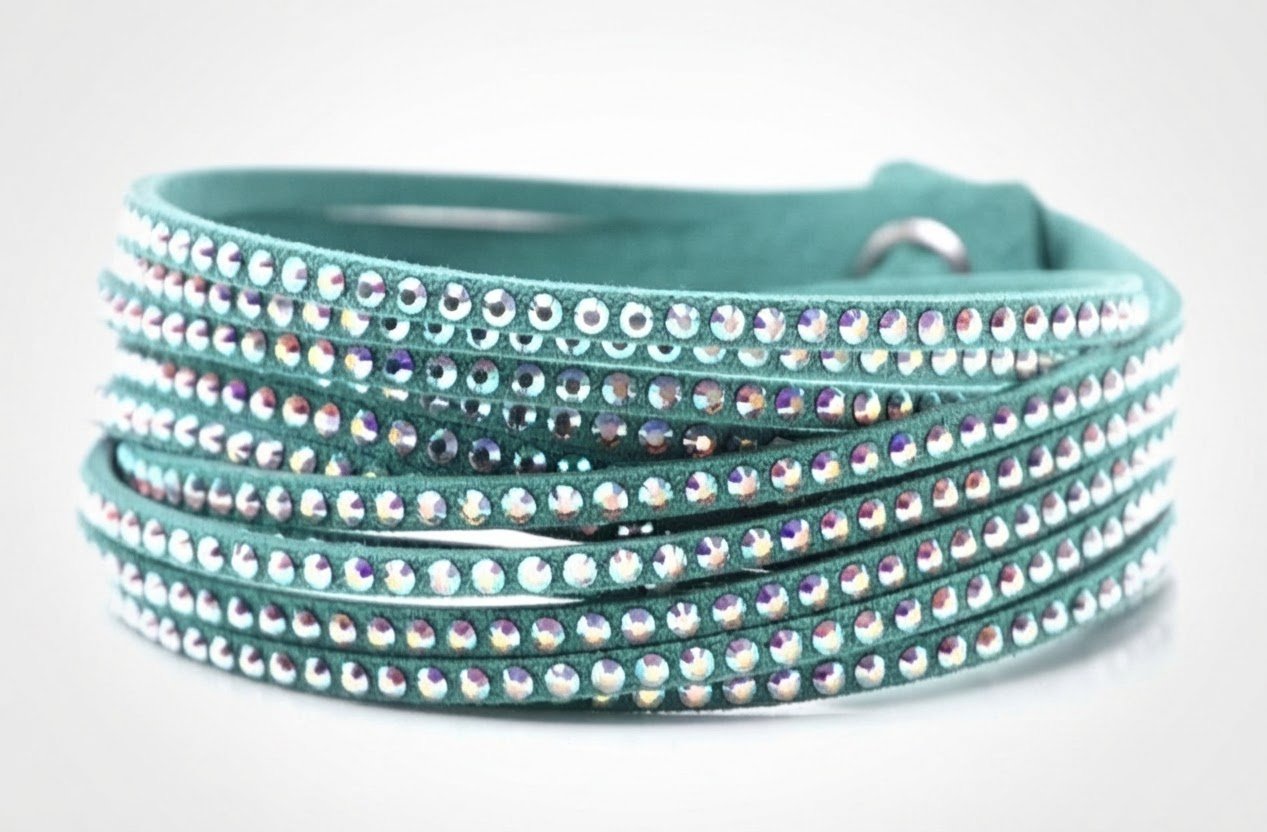 Bracelet wrap à cristaux Swarovski Slake. 