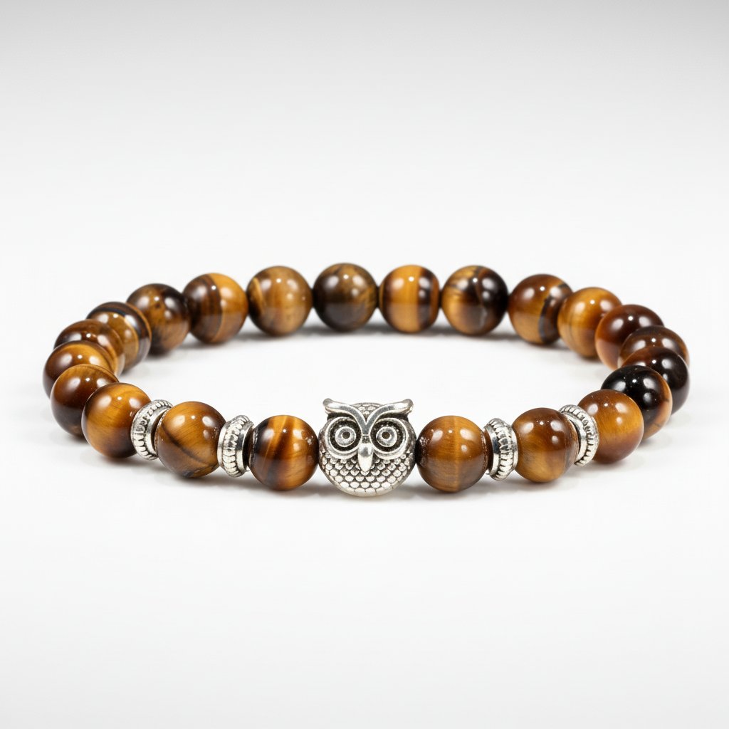 Bracelet en pierres d'oeil de tigre