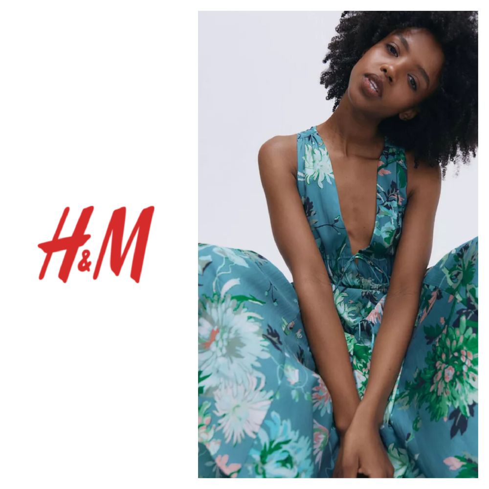 Robe imprimée H&M 100%cotton