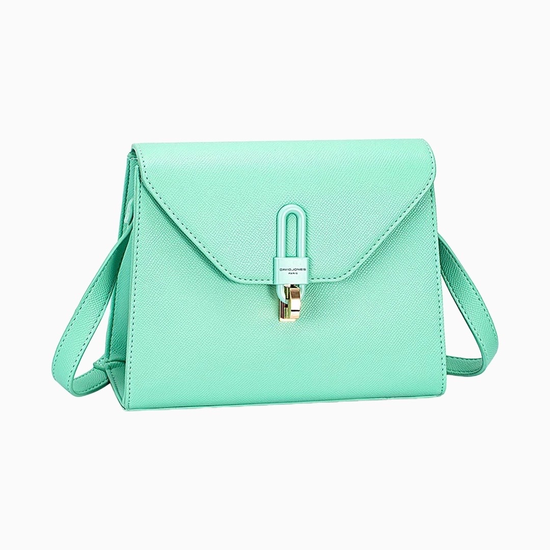 Sac à bandoulière turquoise authentique David Jones Paris 💚