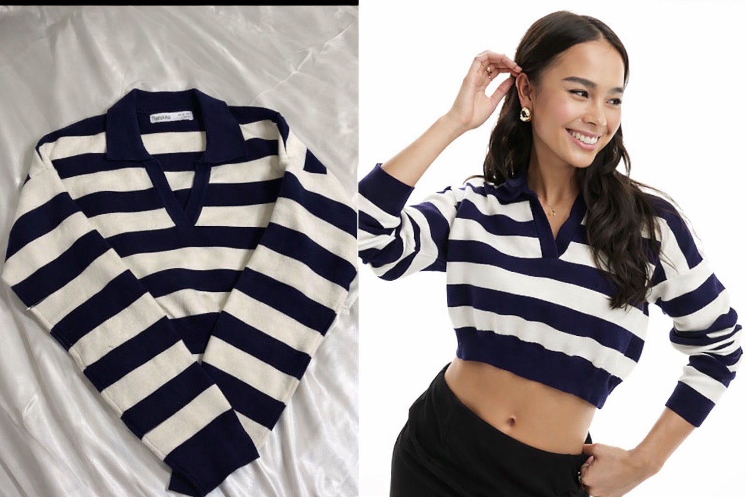  Pull rayé  BERSHKA prix 💥💥💥