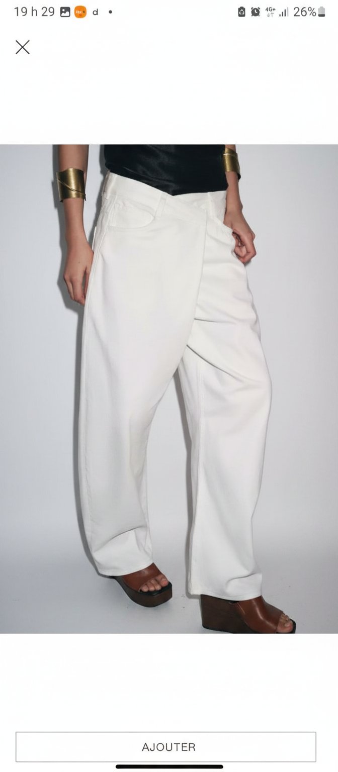 Pantalon jean balloon zara