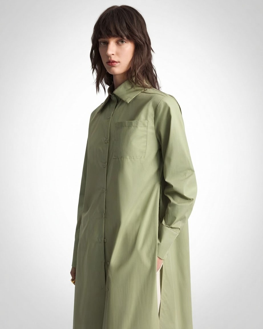 Chemise vert kaki
