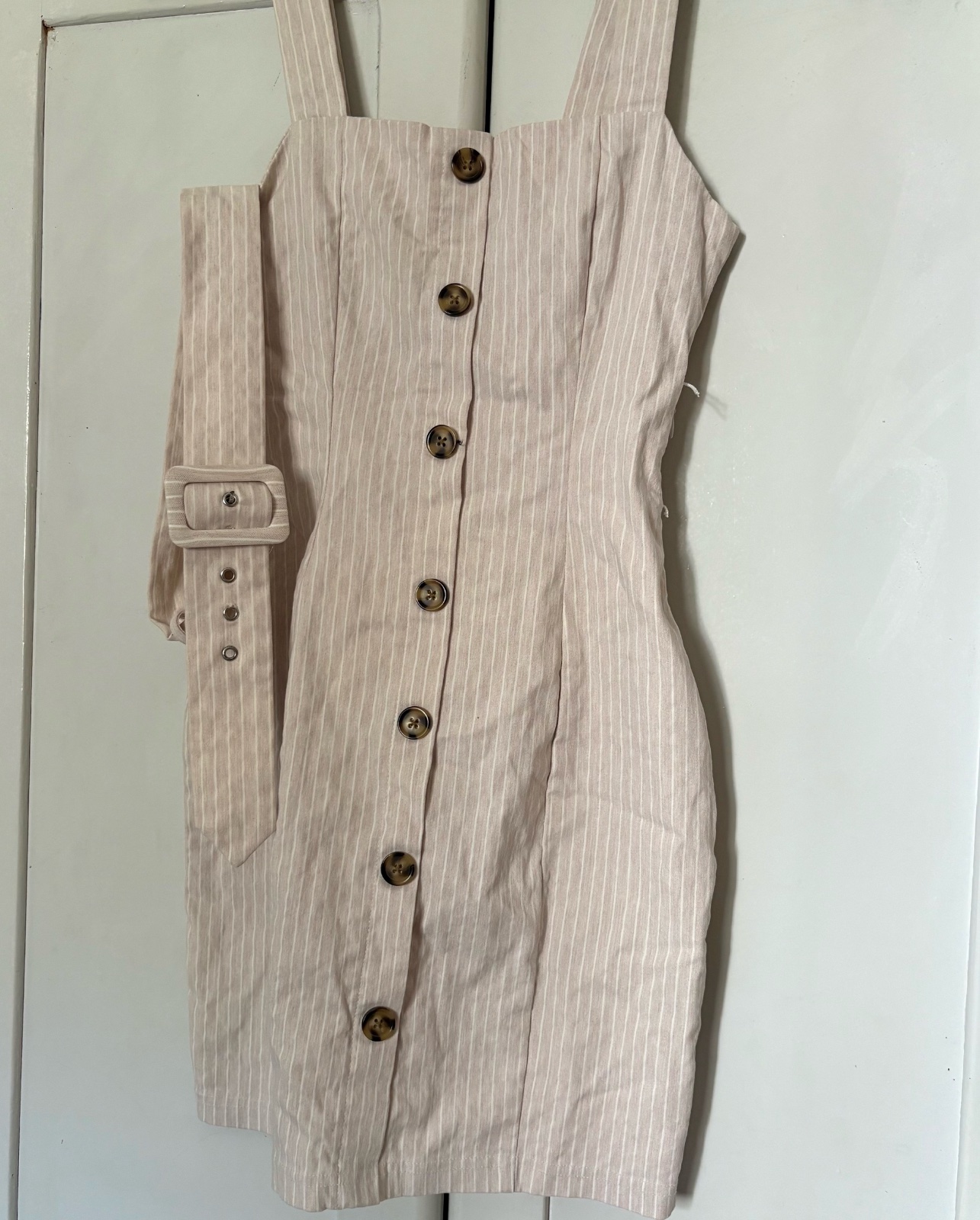 Robe femme sans manche beige 