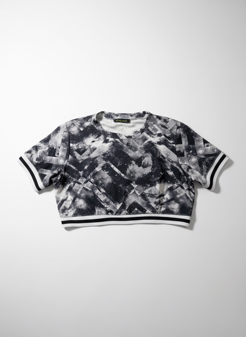 T-shirt tendance pour femme Crop top