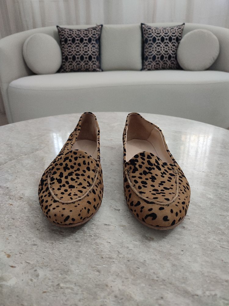 Mocassin léopard très confortable 