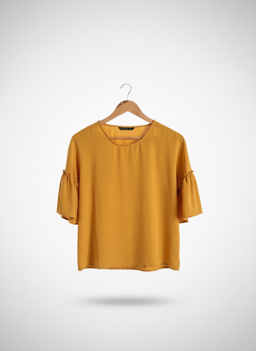     Blouse fluide à manches volantées Stradivarius