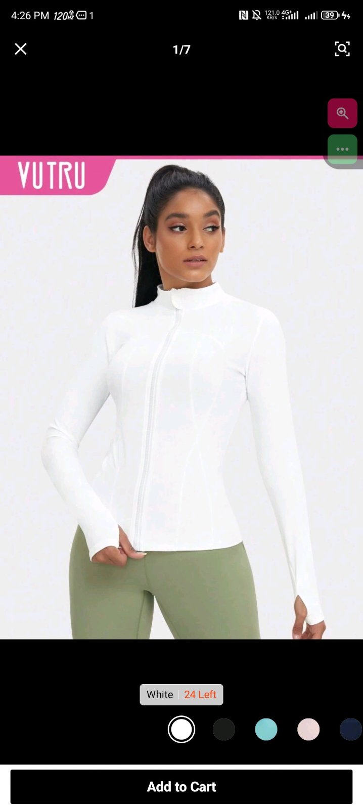Veste de sport 